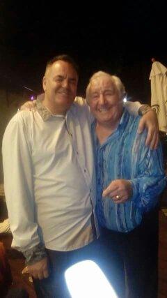 Comedians Adrian Doughty and The Guvnor Jimmy Jones