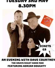 8.30PM AN EVENING WITH DAVE COURTNEY THE KRAVS RIGHT HAND MAN FEATURING ADRIAN DOUGHTY