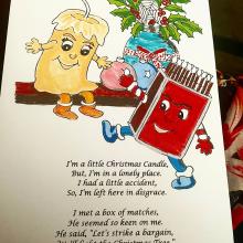 But, I'm in a lonely place. Thada little accident, (@_ So, I’m left here in disgrace. I met a box of matches, He seemed so keen on me. He said, “Let’s strike a bargain, a el reg ef ge